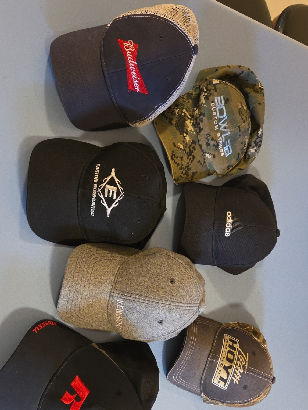 Bundle of Men's Baseball Caps - Assorted Logos and Colors